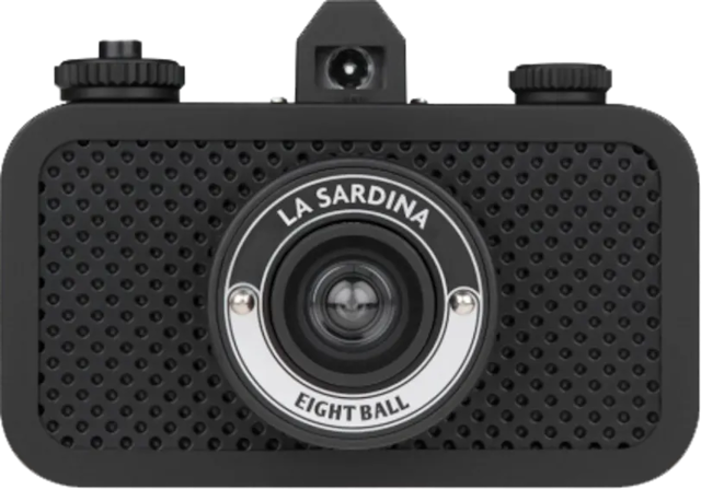 Packaging for Lomography La Sardina Camera 8Ball black